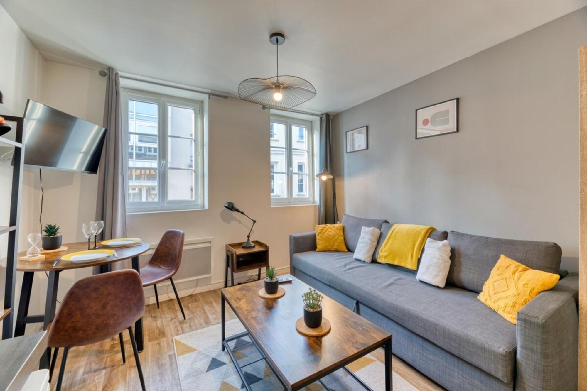 Le Remi Studio Renove Au Coeur De Rouen Exterior foto